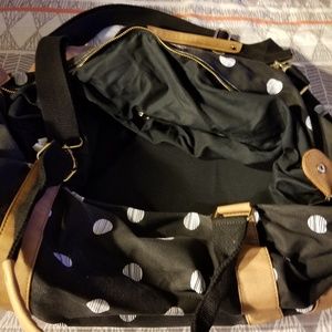 Beach bag huge,leather shoulder straps.